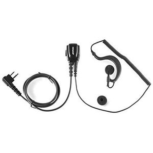 Ergonomische headset voor Motorola 2 pins + hoofdtelefoon haak