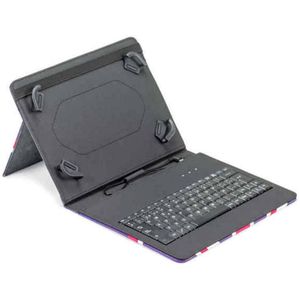 Bluetooth toetsenbord met tablethouder Maillon Technologique MTKEYUSBPR1 9.7"-10.2" Zwart