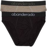 Abanderado - Asa0c7l - Bamboe Slips - Grijs-Granaat - 2 Eenheden