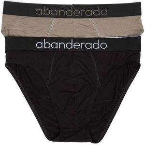 Abanderado - Asa0c7l - Bamboe Slips - Grijs-Granaat - 2 Eenheden