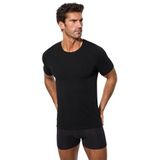 Heren-T-shirt met korte mouwen en ronde hals A0DGP. Dagelijks comfort en stijl.