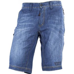 Jeanstrack - Heras Korte Broek - Blauw - Denim - Baggy Pasvorm