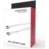 DARKNESS SENSATIONS | Darkness Metal Long Nipple Clams | Extreme BDSM | Sex Toy for Woman | Fetish | Sex Toy for Couple | BDSM | Sex Toy for Man | Bondage | Sex Games