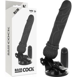 Basecock Basecock Realistische vibrator, afstandsbediening, 19,5 cm, 600 g