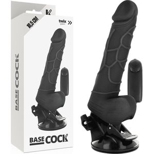 BASECOCK | Basecock Realistic Vibrator Remote Control Black 18.5cm