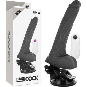 Basecock Basecock Realistische vibrator, afstandsbediening, 19 cm, 600 g