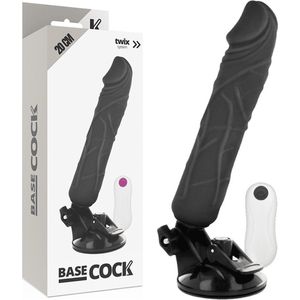 BASECOCK | Basecock Realistic Vibrator Remote Control Black 20 Cm