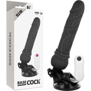 BASECOCK | Basecock Realistic Vibrator Remote Control Black 19.5 Cm
