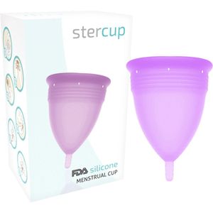 Stercup - purple menstruatiecup - siliconen cup - maat L.