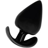 ADDICTED TOYS Anale plug TPR zacht - extra gevoel en comfort - flexibel en ergonomisch - 11 cm - zwart