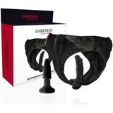 DARKNESS - PANTIES WITH PLUG AND INTERCHANGEABLE DILDO