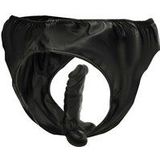 DARKNESS - PANTIES WITH PLUG AND INTERCHANGEABLE DILDO