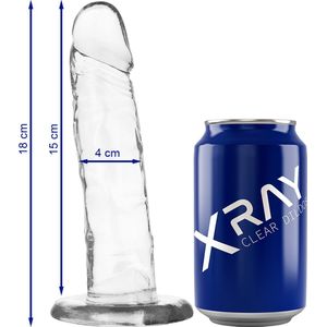 X RAY | Xray Clear Cock 18cm X 4cm | Realistic Dildo | Sex Toy for Woman | Dildo | Sex Toy for Man