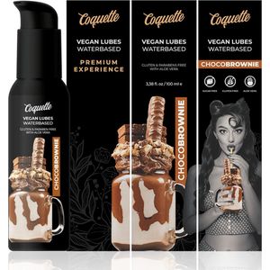 COQUETTE COSMETICS | Coquette Premium Experience 100ml Vegan Lubes Chocobrownie | Glijmiddel | Durex Glijmiddel | Clitoris Vrouw Stimulator | Glijmiddels Waterbasis