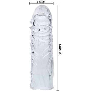 BAILE FOR HIM | Sleeve Clear Realistic 13 Cm | Penis Sleeve | Seksspeeltjes | Penis Ring | Sex Toy voor Mannen