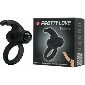 PRETTY MALE | Pretty Love Eudora Vibrator Ring With Rabbit | Sex Toys voor Mannen