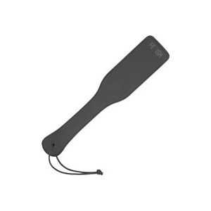 Fetish Submissive - Zweep - Zwarte Paddle met Hechtingen - Kunstleer - 34cm | BDSM | Fetish