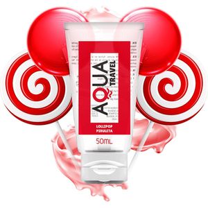 AQUA TRAVEL | Aqua Travel Lollipop Flavour Waterbased Lubricant - 50 ML | Glijmiddel | Durex Glijmiddel | Glijmiddel Waterbasis