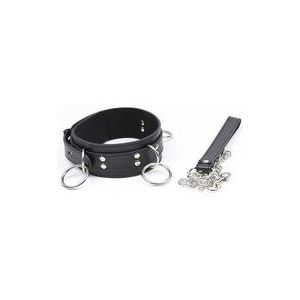 Halsfessel mit D-Ringen und Leine