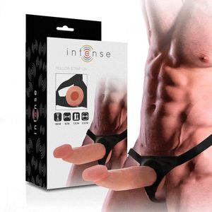 INTENSE COUPLES TOYS | Intense - Hollow Strap-on en Extender 18 X 3.5 Cm | Sex Toys voor Mannen | Sex Toys voor Vrouwen
