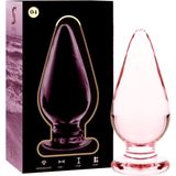 NEBULA SERIES BY IBIZA™ - MODEL 4 ANAL PLUG BOROSILICATE GLASS 11 X 5 CM PINK | BUTTPLUG | SEX TOYS VOOR VROUWEN | SEX TOYS VOOR MANNEN