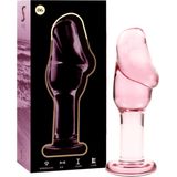 NEBULA SERIES BY IBIZA - MODEL 6 ANAL PLUG BOROSILICATE GLASS 12.5 X 4 CM PINK | GLAZEN DILDO | SEX TOYS VOOR VROUWEN | ANAAL DILDO | SEX TOYS VOOR KOPPELS | DILDO | FANTASY DILDO