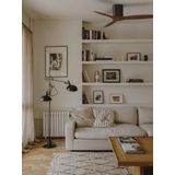 CREATE - WIND CALM - Plafondventilator - Zwart - 40W silent Ø132 cm - Met Afstandsbediening - 6 Snelheden - Timer - Zomer/Winter functie