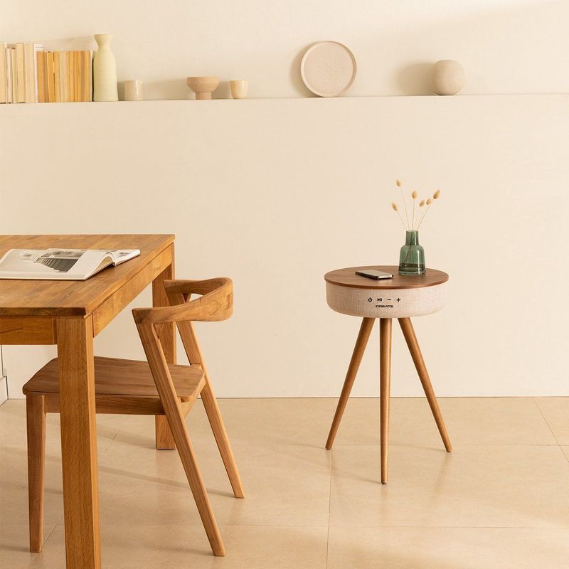 CREATE Speaker Table - Bluetooth Luidsprekertafel en Draadloze Smartphone Oplader - MP3, WMA en WAV - 88W