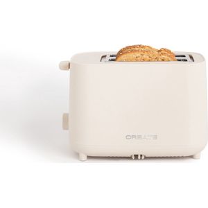 Broodrooster van 750 W, Met beveiligingssysteem, Zes vermogensniveaus, Gebroken wit TOAST STUDIO