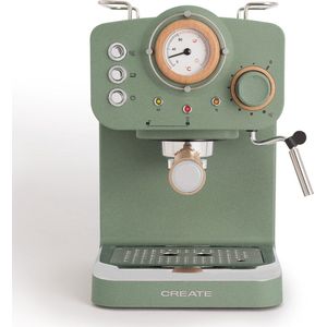 CREATE - Express Koffiemachine - Gemalen koffie - Espresso - Cappuchino - Machiato - Americano - THERA RETRO