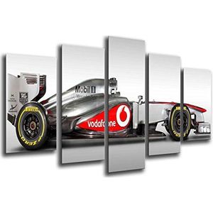 Cuadros Camara Foto poster auto formule 1 Mercedes F1 Hamilton Rosberg totale grootte 165 x 62 cm XXL meerkleurig