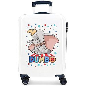 Disney Dumbo Koffer, cabine, meerkleurig, 37 x 55 x 20 cm, stijf, ABS, cijferslot, 32 l, 2,5 kg, 4 dubbele wielen, handbagage, meerkleurig (meerkleurig), 55 cm, kinderbagage, Veelkleurig, Kinderbagage