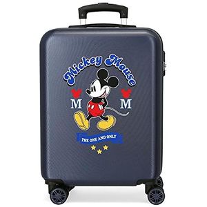 Disney (Diyl9) Have a good day Mickey koffer, voor kinderen, blauw, 37 x 55 x 20 cm, Blauw, 55 cm, Voor kinderen