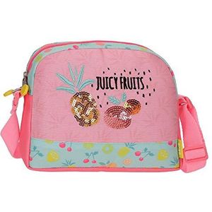 Enso Juicy Fruits schoudertas, polyester, 20,5 x 16,5 x 6 cm, meerkleurig, Metaal., 20,5x16,5x6 cms, Kindermode