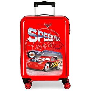 Disney Cars Speed Trails, cabinekoffer, 55 cm, rood (net), 38 x 55 x 20 cm, Azul Y Amarillo, 38x55x20 cms, cabinekoffer