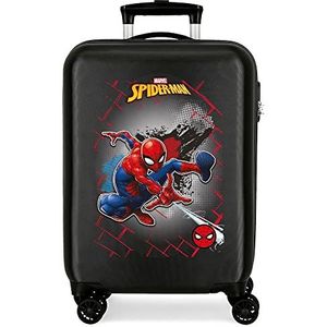 Spiderrman red 55 cm ABS kinderkoffer met zwenkwielen