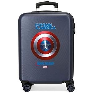 Marvel Avengers Sky Avengers Koffer, cabine, blauw, 37 x 55 x 20 cm, stijf, ABS, cijferslot, 34 l, 2,6 kg, 4 dubbele wielen, handbagage, blauw, 37 x 55 x 20, kindermode, Blauw, Mode voor kinderen