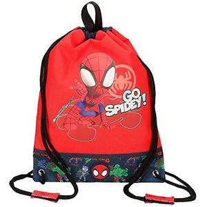 Marvel Go Spidey rugzak, rood, 27 x 34 cm, polyester, Azul Y Amarillo, rugzak