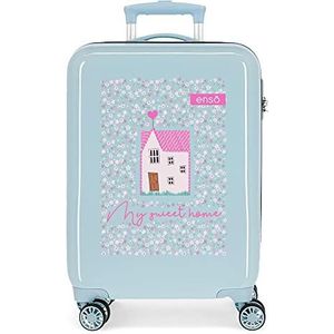 Enso My Sweet Home Cabinekoffer, Blauw, 38x55x20 cms, trolley cabine
