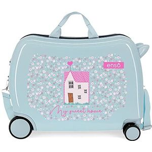 Enso My Sweet Home Cabinekoffer, Blauw, 50x38x20 cms, koffer voor kinderen