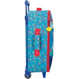 Baby Shark kinderkoffer trolley licht blauw 50 cm