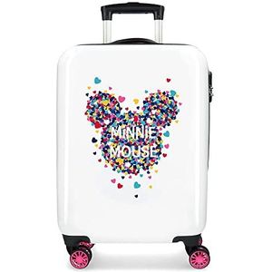 Disney Minnie Magic Cabin Bagage, roze, 38 x 55 x 20 cm, stijf ABS zijdelings combinatieslot, 33 l, 2,8 kg, 4 dubbele wielen, handbagage, roze, 38x55x20 cms, Mode voor jongeren