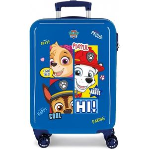 Paw Patrol ABS kinderkoffer 55 cm twister kobalt blauw