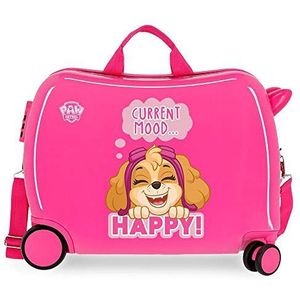 Disneyunisex voor kinderen. 2199823 Roze Paw Patrol koffer voor kinderen -38x50x20cm (OSFA), Casual, ABS/polycarbonaat, Cabine, kinderkledin