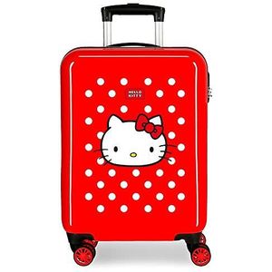 Hello Kitty Castle Koffer Trolley cabine rood 38 x 55 x 20 cm harde schaal ABS cijferslot 35 l 2,3 kg 4 wielen handbagage