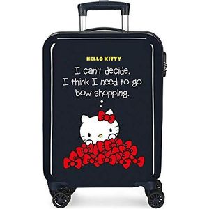 Hello Kitty Bow koffers, zwart., Handbagage