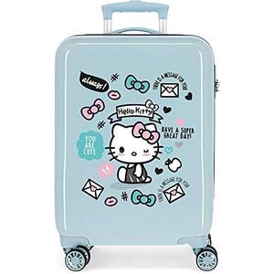 Hello Kitty You are Cute Trolleykoffer, blauw, Lichtblauw, Handbagage koffer