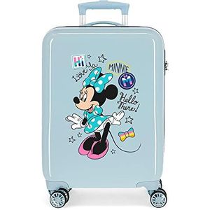 Disney Minnie Happy Helpers koffer trolley cabine, Lichtblauw, Hi Love