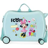 Minnie Mouse rol zit meisjes kinderkoffer Ride On licht groen