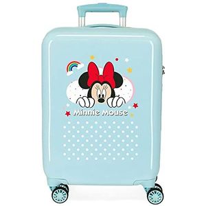 Disney Minnie Rainbow trolley koffer, Turkoois, Trolley Cabine koffer